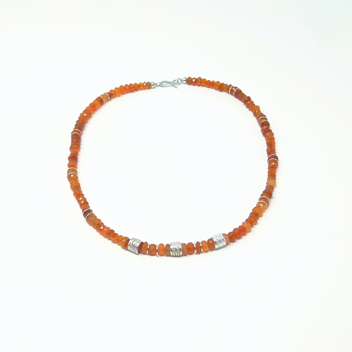 Collier Karneol-925 Silber