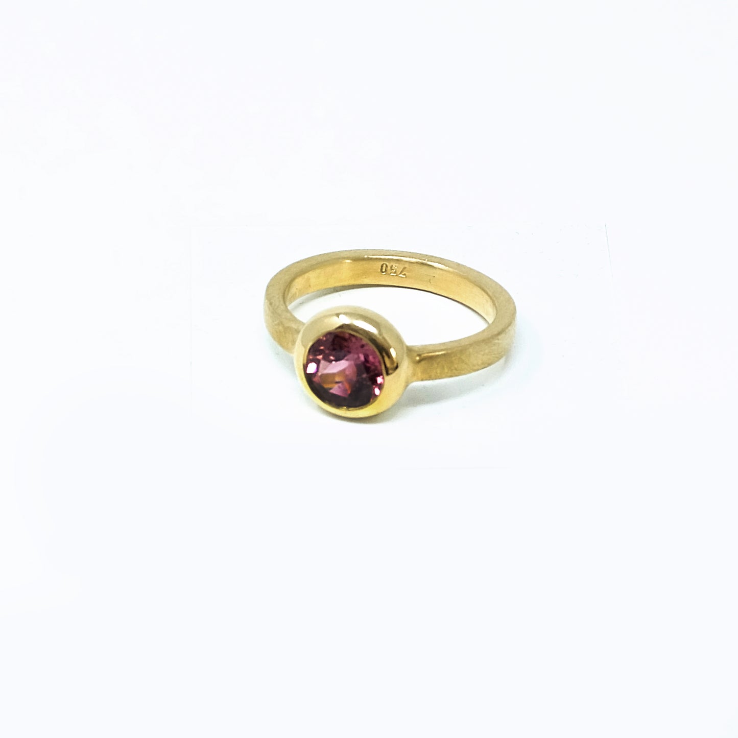 Rosa Turmalin - Ring 750 Gelbgold